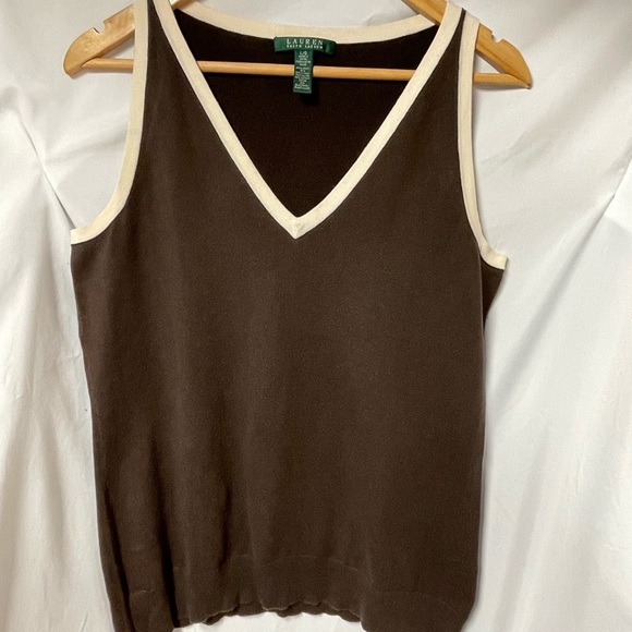 Lauren Ralph Lauren 2-Piece V-Neck Sweater Set - Cardigan and Shell - Picture 5 of 8